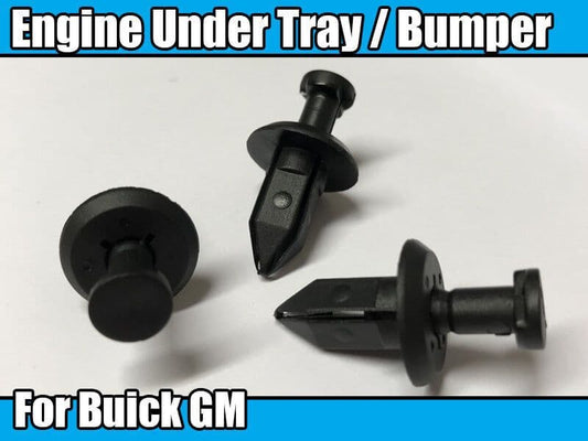 10x Engine Under Tray Bumper Fascia Panel Fastener Trim Clips for Buick GM