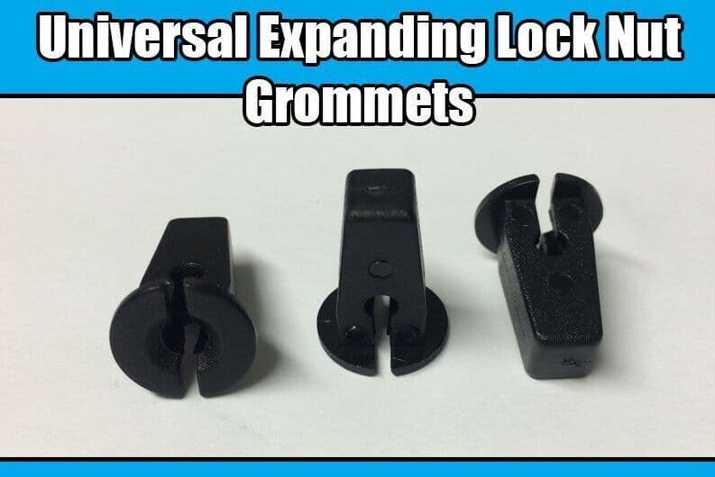 10x Expanding Lock Nut Grommets for VW Audi Skoda Wheel Arch Bumper Panel Black