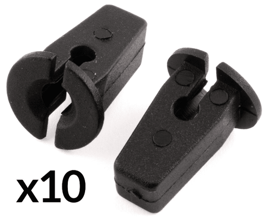 10x Expanding Lock Nut Grommets for VW Audi Skoda Wheel Arch Bumper Panel Black