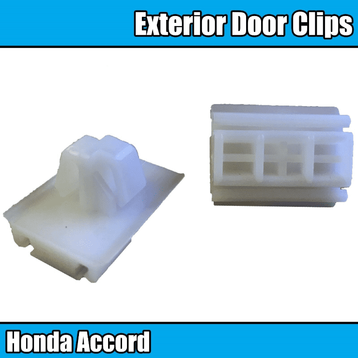 10x Exterior Door Bump Strip Moulding Trim Clips for Honda Accord 2003-2007