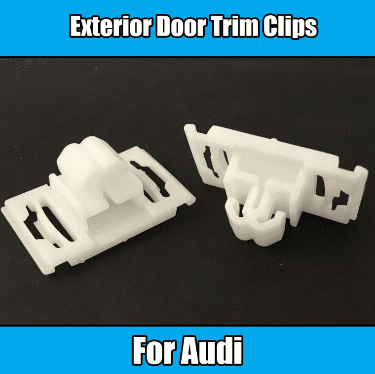 10x Exterior Door Protection Bumpstrip/Rubstrip Trim Clips for Audi