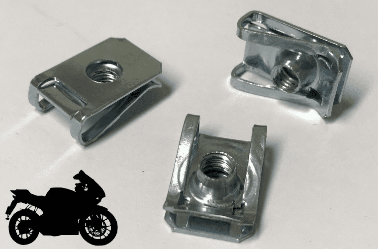 10x Fairing Clips M6 Thread Bodywork Panel Speed Clips Motorcycle Bike U Nut
