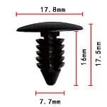10x Fastener Clips for GM Vauxhall Ford Bumper Fender Trim Panel Cover Plastic