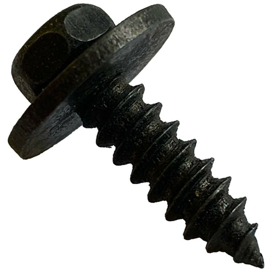 10x Fender Boot Screws 5.5x19 mm Hex Screw Metal With Washer