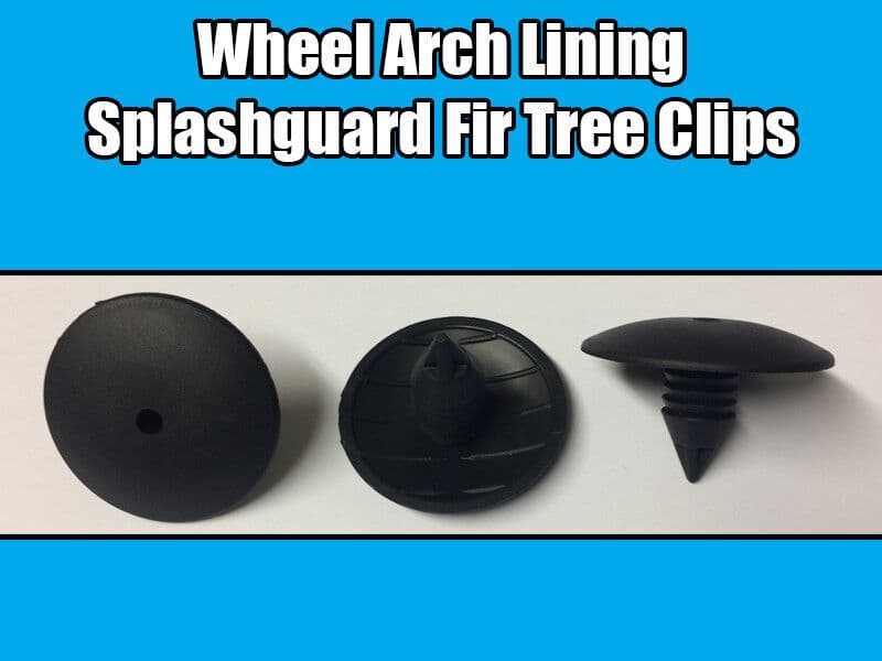 10x Fir Clips for Renault Clio Scenic Megane Splashguard Wheel Arch Liner Black
