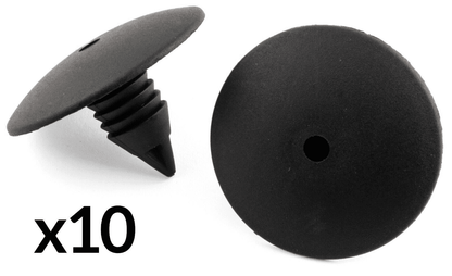 10x Fir Clips for Renault Clio Scenic Megane Splashguard Wheel Arch Liner Black