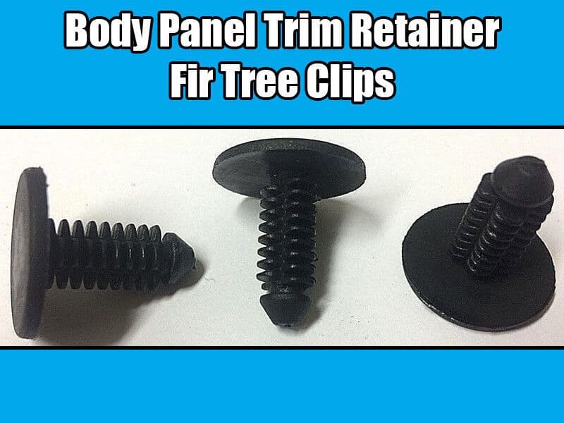 10x Fir Tree Trim Clips for Peugeot Citroen Body Panel Black Plastic Retainer