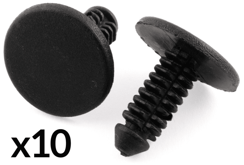 10x Fir Tree Trim Clips for Peugeot Citroen Body Panel Black Plastic Retainer