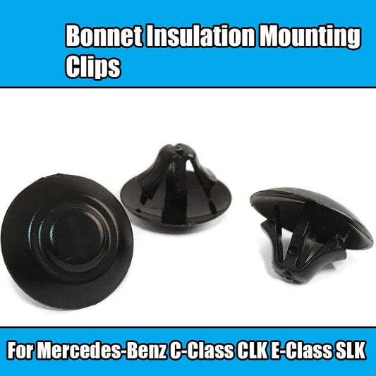 10x for Clips Mercedes-Benz C Clk Class Bonnet Insulation Mounting Clips Plastic