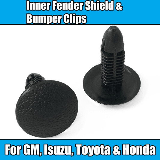 10x for Toyota GM Isuzu Honda Clips Inner Fender Shield & Bumper Fascia Clips