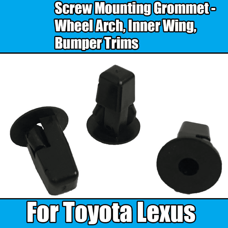 10x for Toyota Lexus Screw Mounting Grommet Wheel Arch Inner Wing Bumper Trims