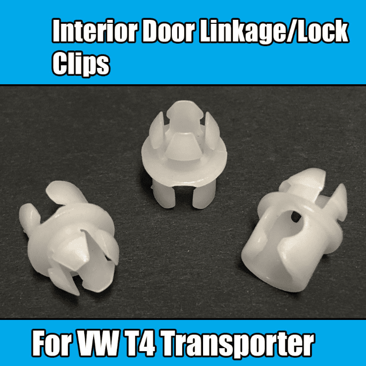 10x for VW T4 Transporter Interior Door Linkage Clips Lock Connector Rod Latch