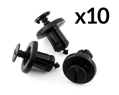 10x Front Back Bumpers Engine Shields Lining Trim Clips for Nissan Qashqai