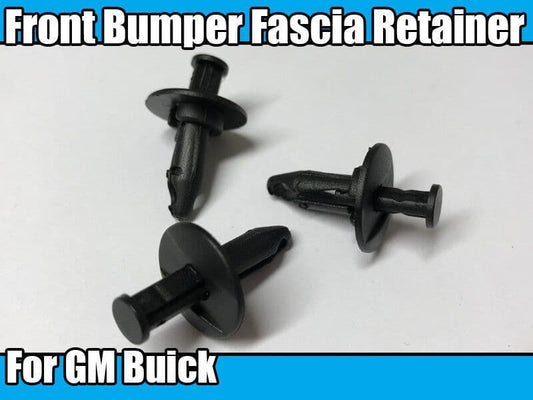 10x Front Bumper Fascia Retainer Trim Clips for GM Buick Black Plastic 6mm Hole