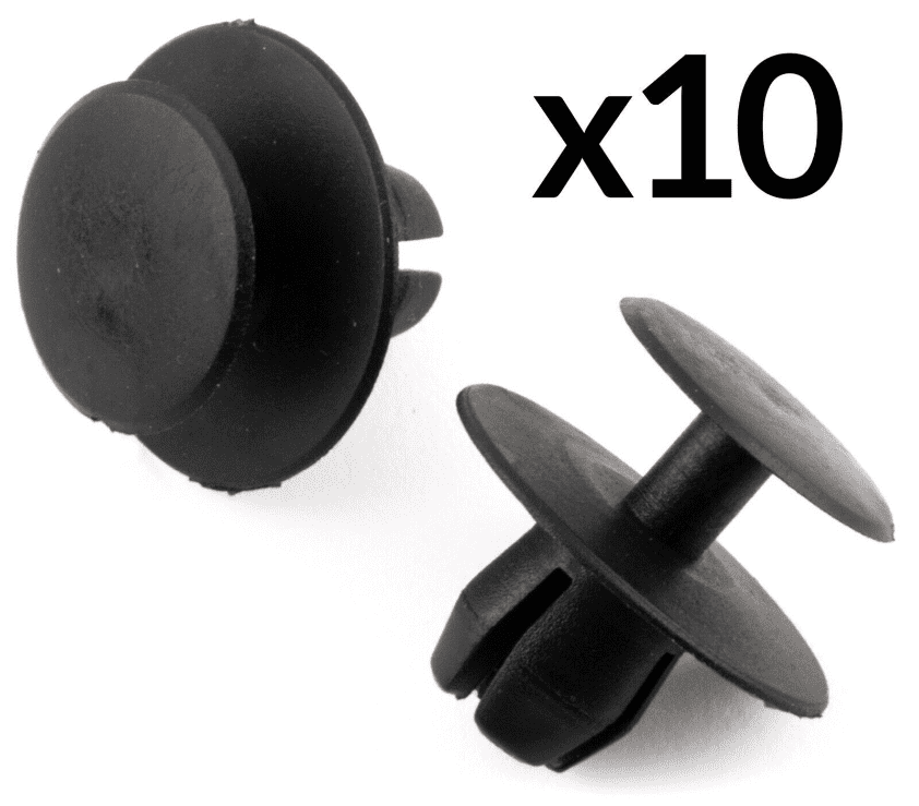 10x Front Bumper Grille Panel Cover Clips Carpet Floor for Peugeot 206 306 406