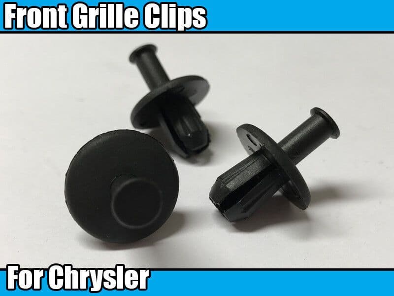 10x Front Grille Grill Clips Fender Shield Retainer for Chrysler 6031383 Black