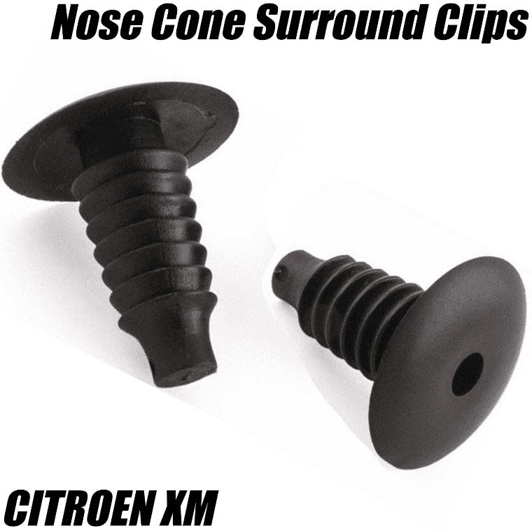 10x Front Nose Cone Headlight Surround Shield Moulding Trim Clips for Citroen Xm