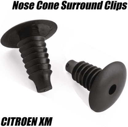 10x Front Nose Cone Headlight Surround Shield Moulding Trim Clips for Citroen Xm