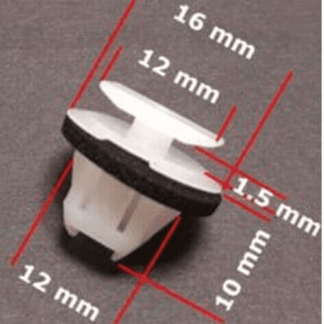 10x Front Rear Wheel Arch Wing Bumper Moulding Trim Clip for Nissan Jukextrail