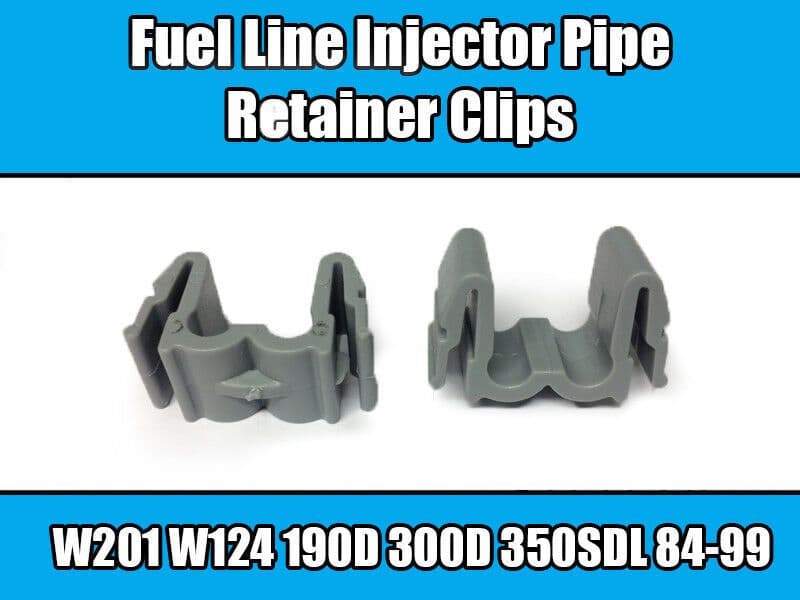 10x Fuel Line Injector Pipe Retainer Clips Grey Plastic for Mercedes 6030780141
