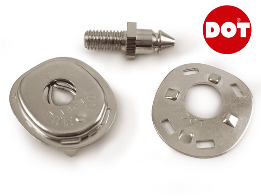 10x Genuine Dot M5x10mm Threaded Base Stud & Socket Fastener Set