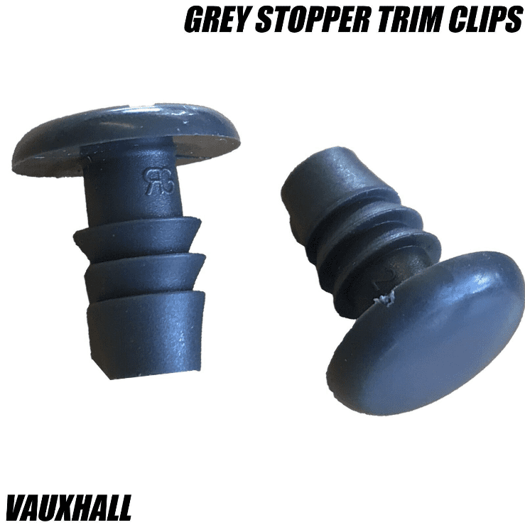 10x Grey Stopper Trim Clips for Vauxhall Corsa Astra