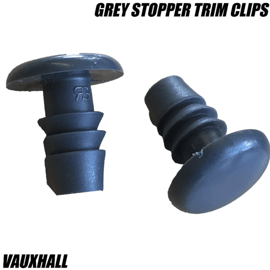 10x Grey Stopper Trim Clips for Vauxhall Corsa Astra