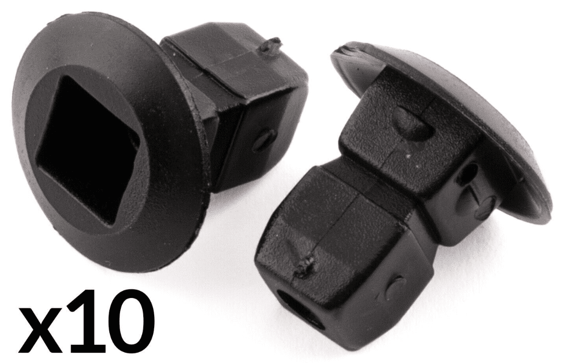 10x Grommet Expanding Lock Nuts Bumper Fastener Clip for Audi