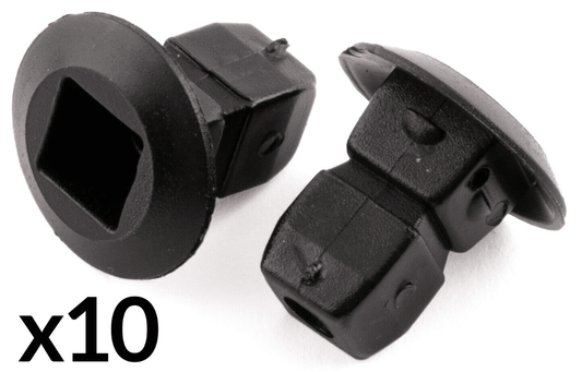 10x Grommet Expanding Lock Nuts Bumper Fastener Clip for Audi