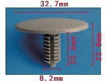 10x Headliner Clips Trim Retainer for Ford Aerostar Interior Furnishings Plastic