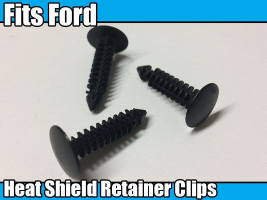 10x Heat Shield Retainer Clips Fastener for Ford N804448 Engine Mount Trim