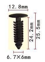 10x Heat Shield Retainer Clips Fastener for Ford N804448 Engine Mount Trim