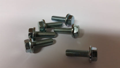 10x Hex Bolt M8x25 Hexagonal Bolts for Peugeot Metal Washer
