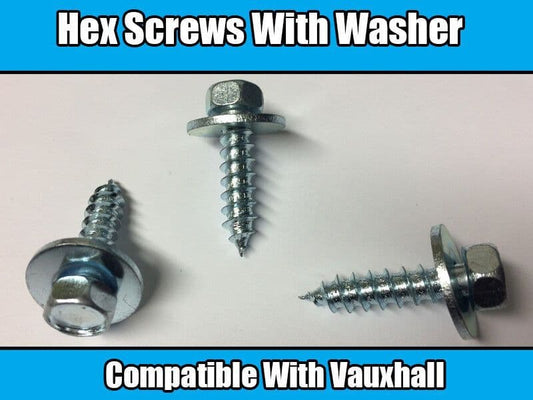 10x Hex Screw With Washer for Vauxhall Astra Cavalier Ascona-C Zinc-Plated