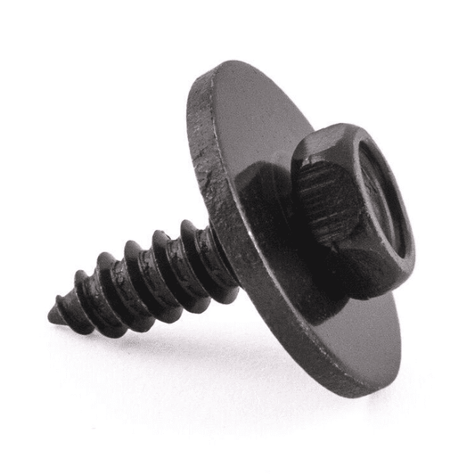 10x Hex Self-Tapping Socket Bolt for BMW Washer 4.8X16mm Black Metal Hexagonal