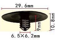 10x Hood Bonnet Insulation Retainer for Honda Prelude Black Retainer Trim Clips