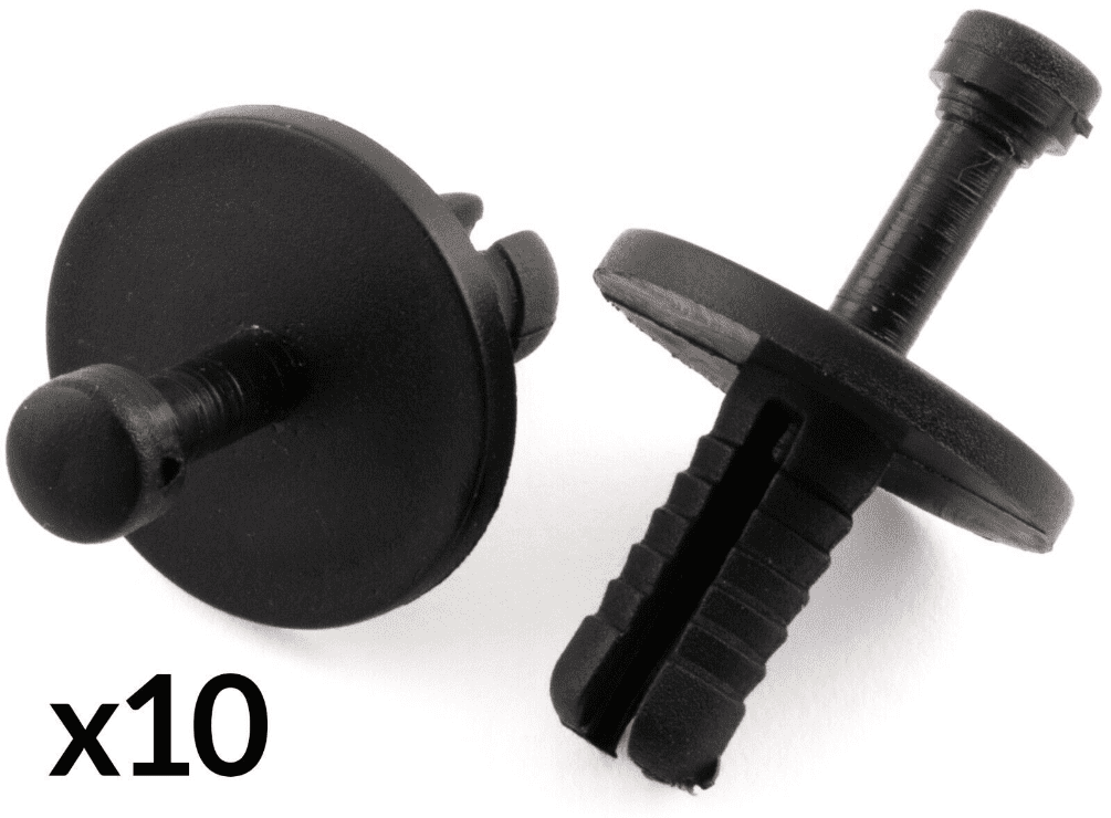 10x Hood Shroud Trim Clips Plastic Rivet for BMW Series 3/5 E28 E30