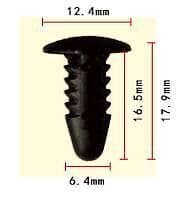10x Interior Cowl Clips for Nissan Grille Trim Black Clips Fir Tree Fastener