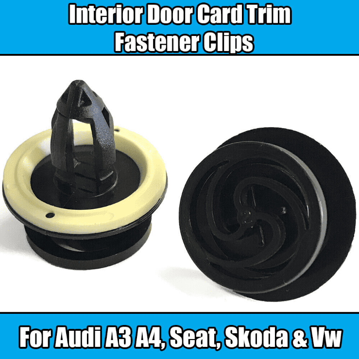 10x Interior Door Card Panel Fastener Trim Clips for Audi A3 A4 VW