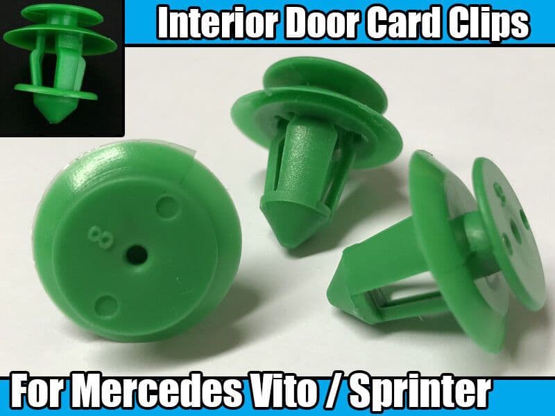 10x Interior Door Card Panel Trim Clips for Mercedes Sprinter W906 Vito W639