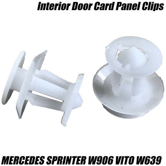 10x Interior Door Card Panel White Clips for Mercedes Sprinter W906 Vito W639