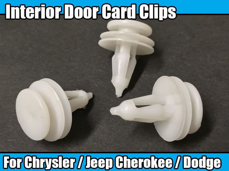 10x Interior Door Panel Trim Clips for Chrysler/Jeep Cherokee/Dodge Caravan