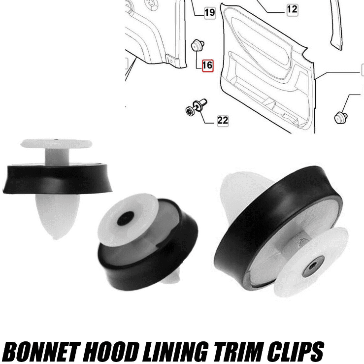 10x Interior Door Pillar Panel Trim Clips for Nissan Qashqai 7703077469 6991S6