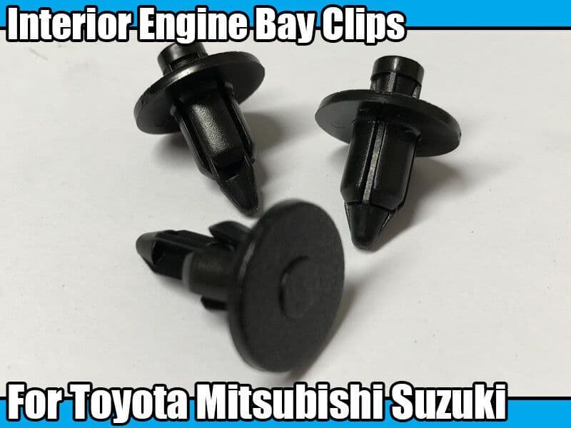 10x Interior Engine Bay Fairing Clips for Toyota Mitsubishi Suzuki Motorbike