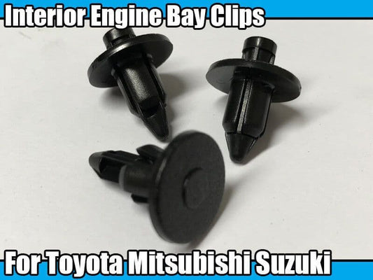 10x Interior Engine Bay Fairing Clips for Toyota Mitsubishi Suzuki Motorbike