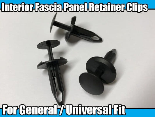 10x Interior Fascia Panel Retainer Push-Type Fastener Rivet Trim Clips for Ford