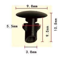 10x Interior Panel Plastic Rivet Trim Clips Retainer for Nissan 80875-85E00