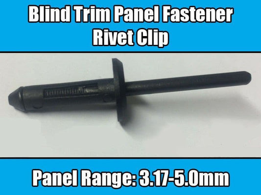 10x Interior Trim Clips Plastic Rivet-Range 3.17-5.0mm