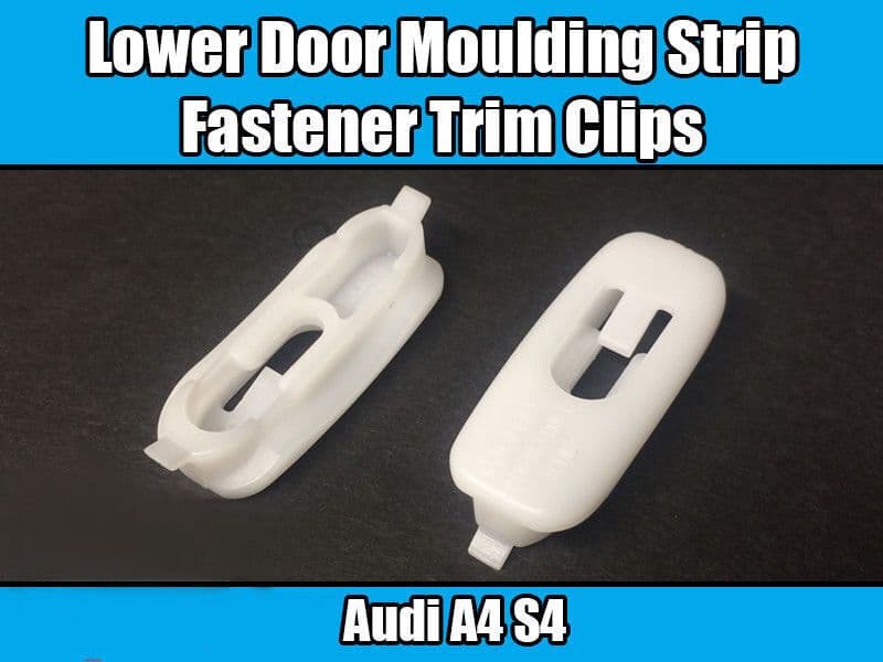 10x Lower Door Moulding Strip Fastener Trim Clips for Audi A4 S4