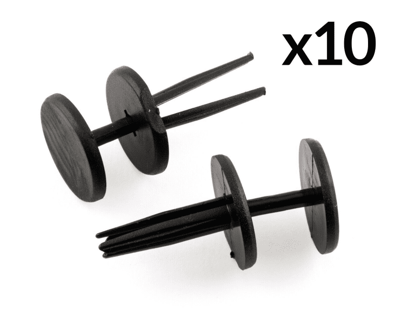 10x Lower Moulding Bumper Trim Rivet Clip Black for Chrysler Jeep Cherokee